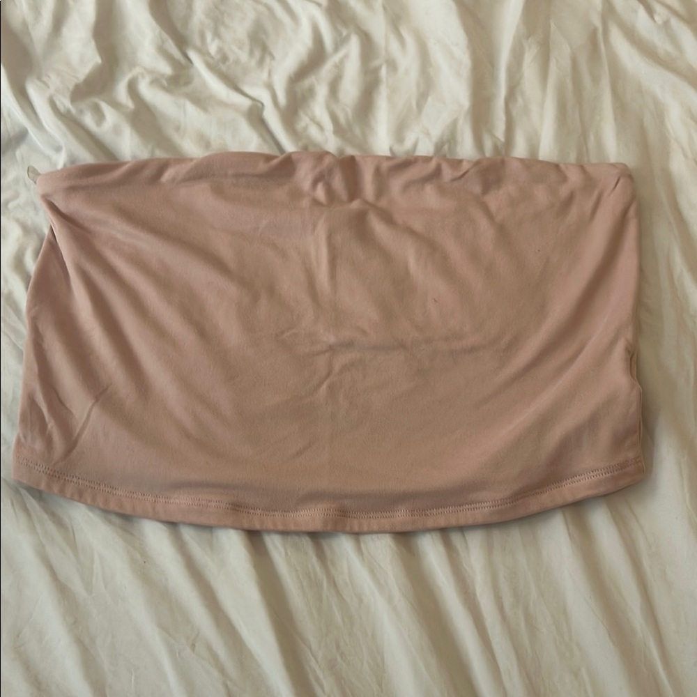 Tan Mini Pencil Crop Top for Night Out